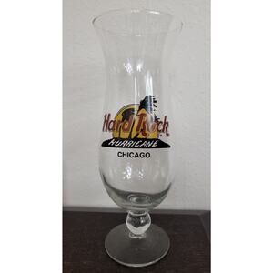 Hard Rock Cafe & Casino Chicago IL Hurricane Bar Glass Collector Souvenir